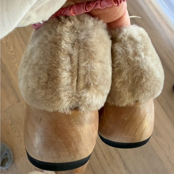 Free People Used Paloma Barcelo lace-up Beige Shearling chunky rubber sole shoes - Picture 12 of 14